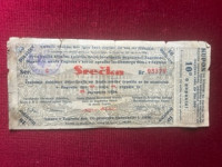 srečka loterije iz leta 1928