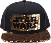 Star Wars Logo Sequins kapa s šiltom Difuzed - novo