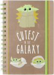 Star Wars The Mandalorian Cutest in the Galaxy A5 beležka Pyramid - no