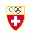 stara nalepka Olimpijske igre Švica reprezentanca
