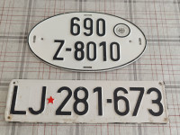 STARE AVTOMOBILSKE TABLICE,JUGOSLAVIJA,DEUTSCHLAND,STARA AVTO TABLICA