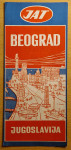Stari prospekt JAT DC-9 Beograd Plan grada Iz '70ih