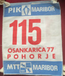 štartna številka Osankarica 77, Pohorje, PIK Maribor, MTT Maribor