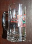 Kozarec steklen vrček za pivo unikat Pust 2003 Oberndorf Nemčija