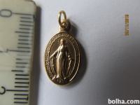 Svetinca medaljon Marija. Velikost 1,5cm. Odlično ohranjena.