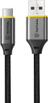 Tactical Fast Rope Aramid 2.0 pleten USB-A v USB-C kabel 15W črne barv