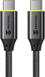 Tactical Fast Rope Aramid 2.0 pleten USB-C v USB-C kabel 100W črne bar
