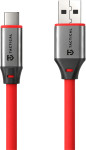 Tactical Fat Man 2.0 USB-A v USB-C kabel 15W rdeče barve dolžine 1m -