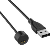 Tactical magnetni USB polnilni kabel črne barve za Xiaomi Mi Smart Ban