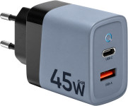 Tactical Microgrid GaN stenski polnilec z USB-A in USB-C vhodoma 45W s