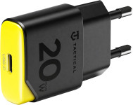 Tactical Minimi GaN stenski polnilec z enim USB-C vhodom 20W črno-rume
