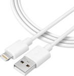 Tactical Smooth Thread USB-A v Lightning kabel bele barve dolžine 30cm