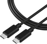 Tactical Smooth Thread USB-C v USB-C kabel 60W črne barve dolžine 1m -