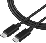 Tactical Smooth Thread USB-C v USB-C kabel 60W črne barve dolžine 2m -