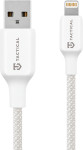 Tactical Stitch Thread pleten USB-A v Lightning kabel bele barve dolži