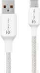 Tactical Stitch Thread pleten USB-A v USB-C kabel bele barve dolžine 1