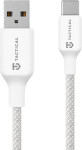 Tactical Stitch Thread pleten USB-A v USB-C kabel bele barve dolžine 2