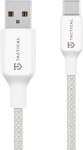 Tactical Stitch Thread pleten USB-A v USB-C kabel bele barve dolžine 3