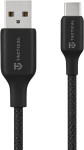 Tactical Stitch Thread pleten USB-A v USB-C kabel črne barve dolžine 2
