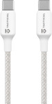 Tactical Stitch Thread pleten USB-C v USB-C kabel bele barve dolžine 1