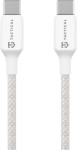 Tactical Stitch Thread pleten USB-C v USB-C kabel bele barve dolžine 2