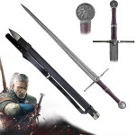 The Witcher Geralt of Rivia replika jeklenega meča - novo