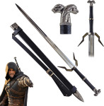 The Witcher Geralt of Rivia replika srebrnega meča - novo