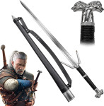 The Witcher Geralt of Rivia replika srebrnega meča - novo