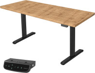 UVI Standard V2 električna dvižna miza Chalet Oak s črnim okvirom - no