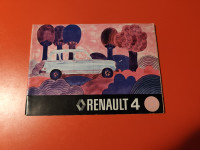 VINTAGE BROŠURA, NAVODILA - RENAULT 4,KATRCA