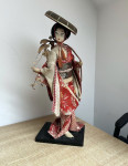 Vintage japonska geisha lutka - Fuji Musume - 45 cm