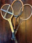 vintage leseni teniški loparji