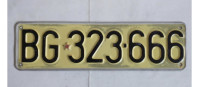 VINTAGE REGISTRSKA TABLICA - BEOGRAD, JUGOSLAVIJA