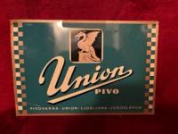 vintage reklamna tabla za pivo Union, Jugoslavija