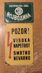 VINTAGE TABLICI,OPOZORILNA,ZAVAROVALNIŠKA