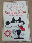 Vučko  Sarajevo 1984 kovinska plošča 30 X 20 cm