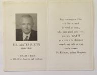 Zdravnik Matej Justin, 1886-1974, podobica