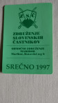 Žepni koledarček Združenje slovenskih častnikov, 1997 prodam