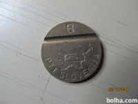 Žeton B tip PTT Poštna Banka Slovenije