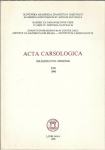 Acta Carsologica, Krasoslovni Zbornik