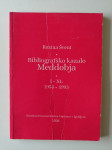 ROZINA ŠVENT, BIBLIOGRAFSKO KAZALO MEDDOBJA I-XL 1954-1993