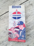 Standard Oil Company zemljevid Illinois