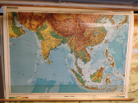 Stenski zemljevid Južna Azija