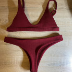 Bordo rdeče bikini kopalke Xs