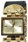 Michael Kors Classic Saffiano Leather Strap Gold Watch
