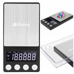 Digitalna mini LCD žepna tehtnica za nakit 500-0.01g osvetljena črna