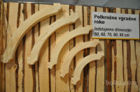 Lesene polkrožne vgradne roke
