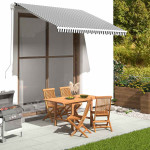 vidaXL Nadomestno blago za tendo antracitno in belo 300x250 cm poliest