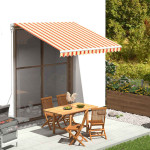 vidaXL Nadomestno blago za tendo rumeno in oranžno 300x250 cm polieste
