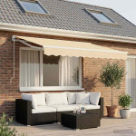 vidaXL Nadomestno blago za tendo krem 350x250 cm poliester